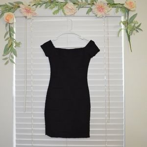 Brat Star – Off-The-Sholder Black Dress